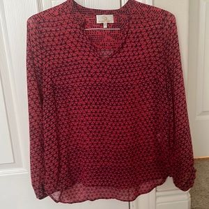 Red blouse - size small